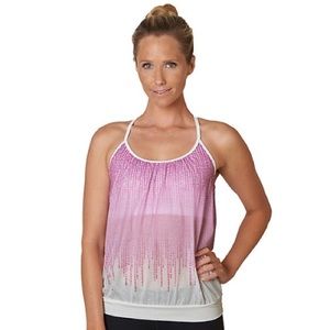 prAna Meadow tank/yoga Top in Orchid Cascade NWT S
